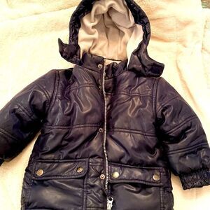 Dark Blue Puffy Jacket Boys 18 months
